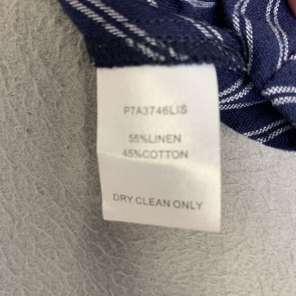 Parker Shorts Women’s Size 4 Nordstrom Rack NWT Blue W/White Pinstripes Tie Belt - Picture 14 of 16